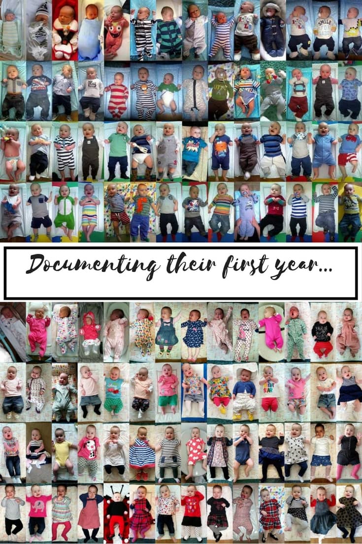 Documenting their first year... A look at how parents can create a photo collage of baby pics. Makes a great keepsakememento for baby's first year.