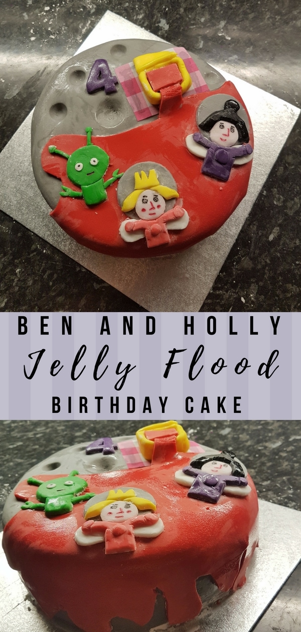 Ben and Holly Birthday Cake - Jelly flood on the moon