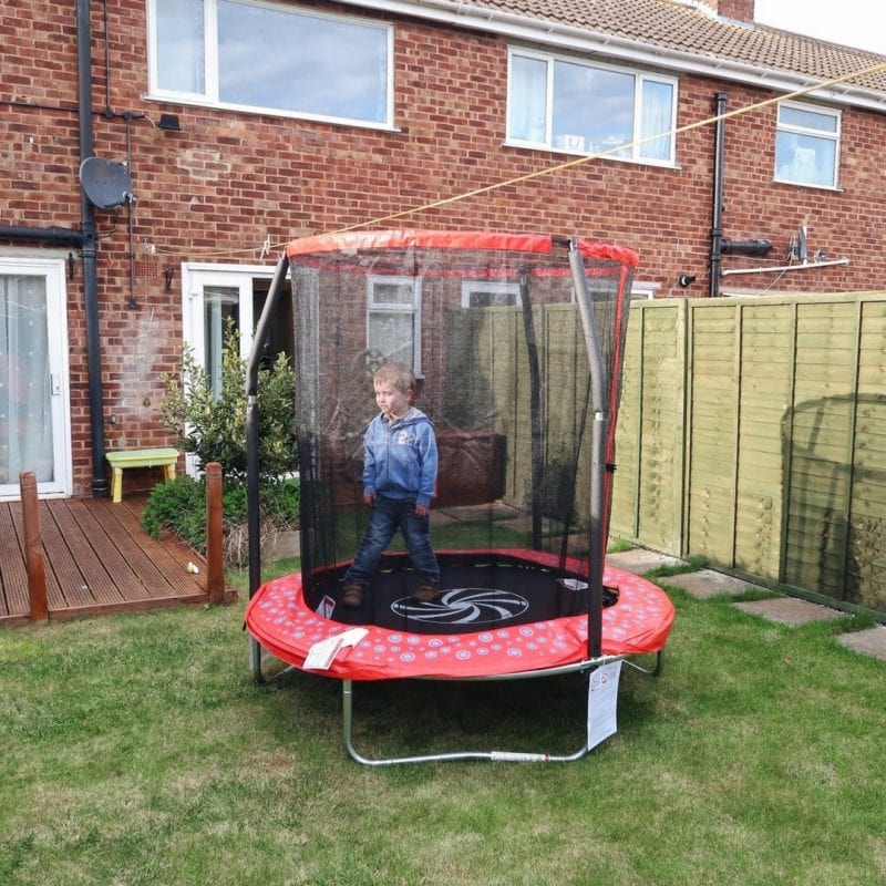 Biggest on his ELC trampoline