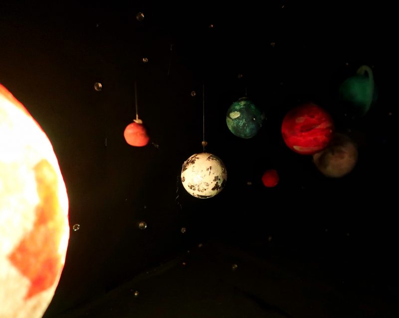 Light up model solar system