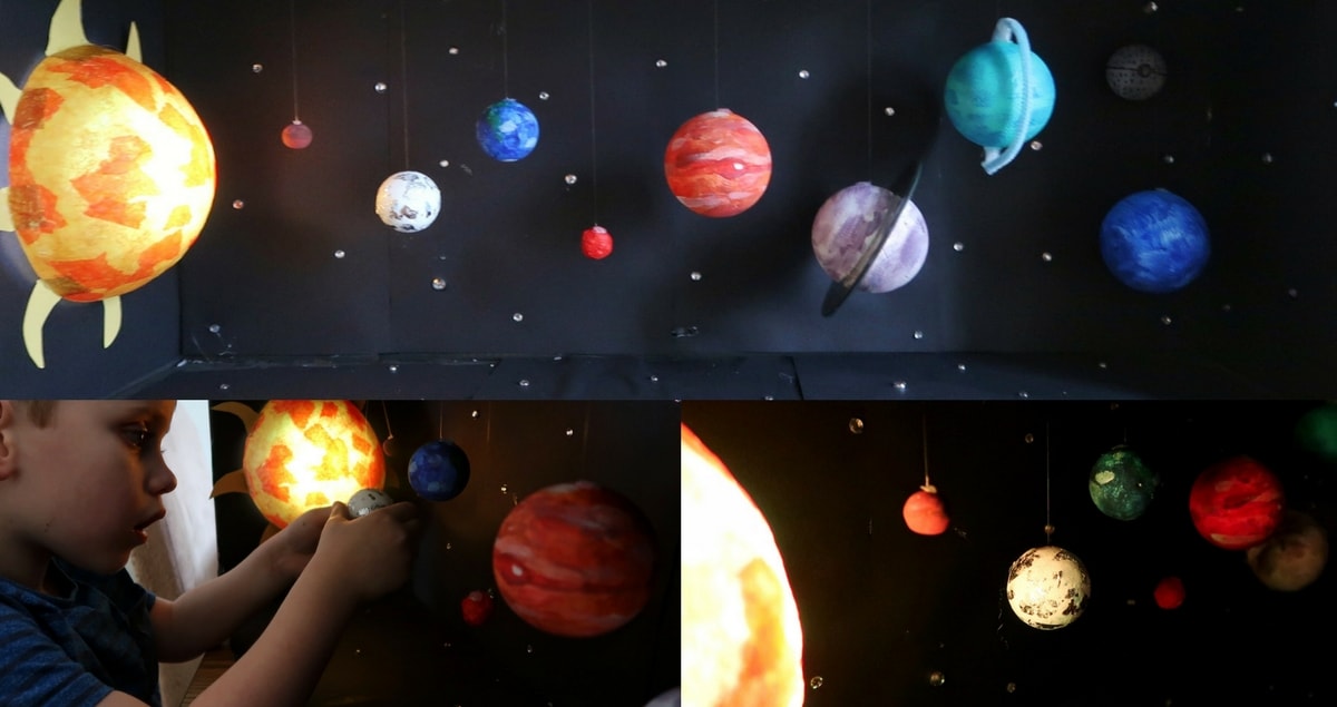 Light Up Model Solar System Craft Someones Mum