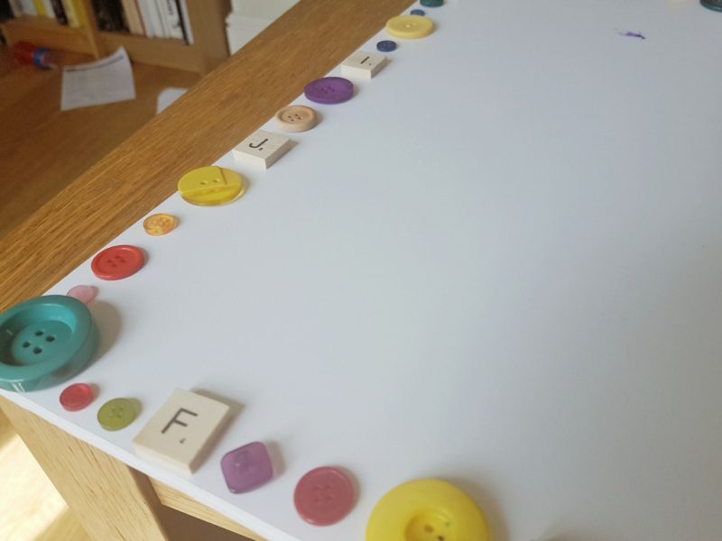 Button boarder on our visual timetable