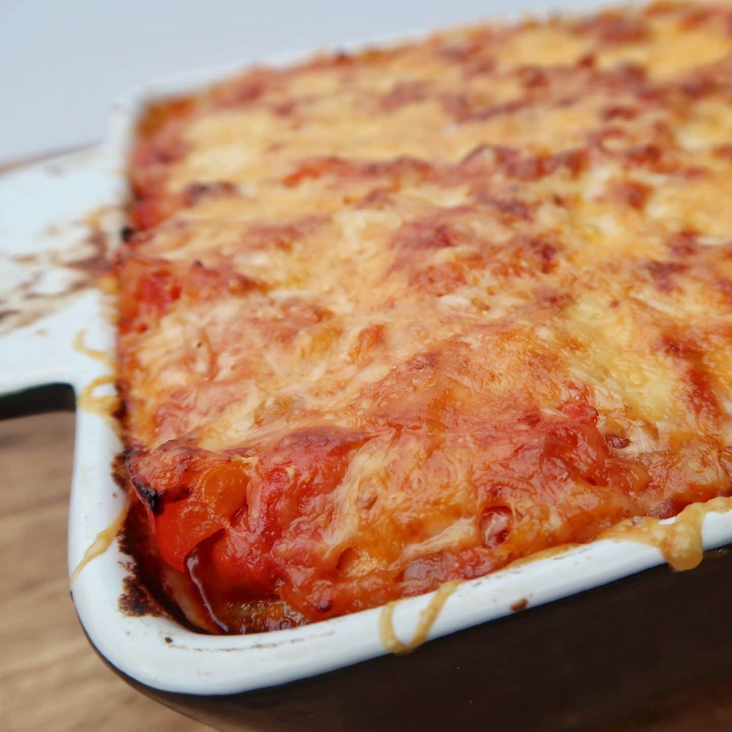 Cheesy Chicken and Cannellini Bean Baked Enchiladas.