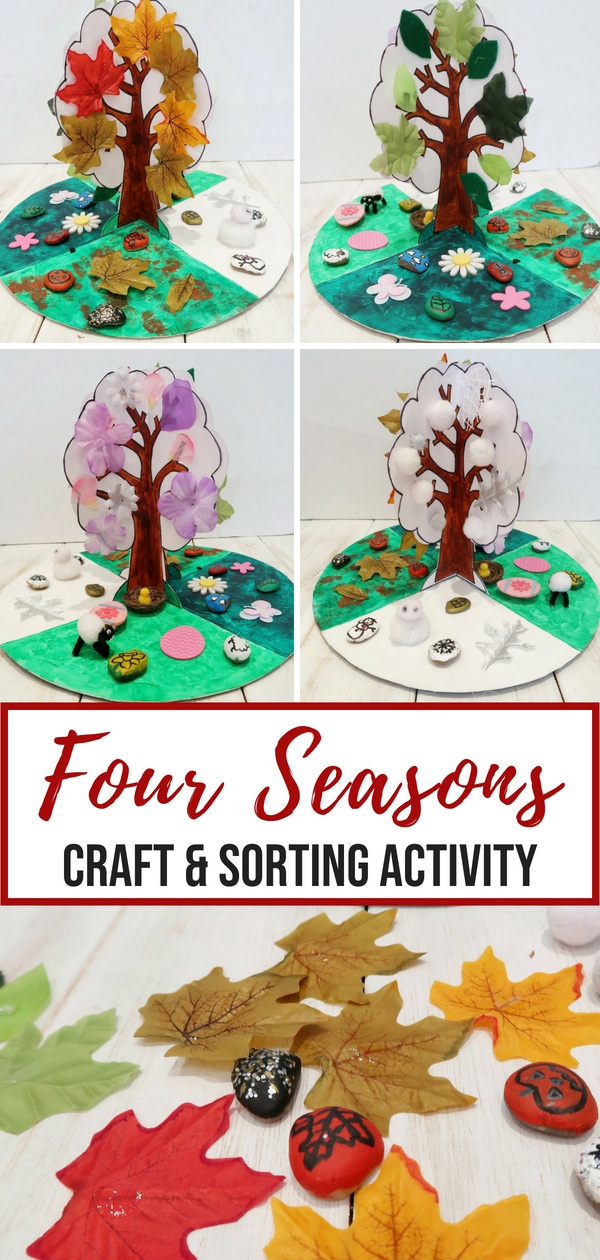 Seasons Craft and Re-usable Season Sorting Activity - Someone's Mum