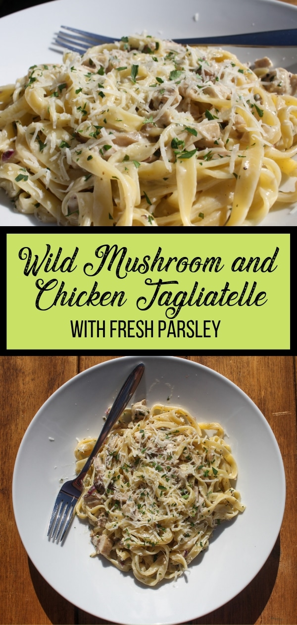 Wild Mushroom and Chicken Tagliatelle PIn