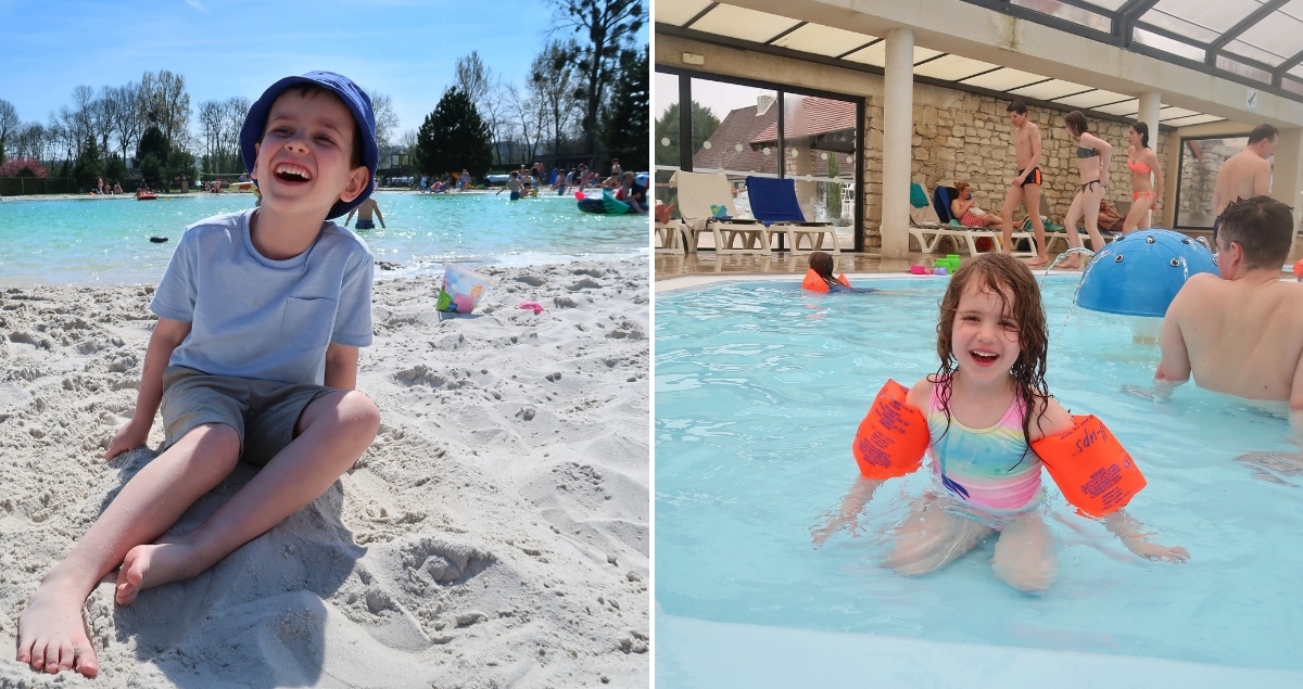 Beach and pool at La Croix Du Vieux Pont