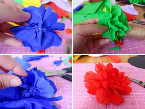 How To Make A Rainbow Paper Flower Wreath Someones Mum