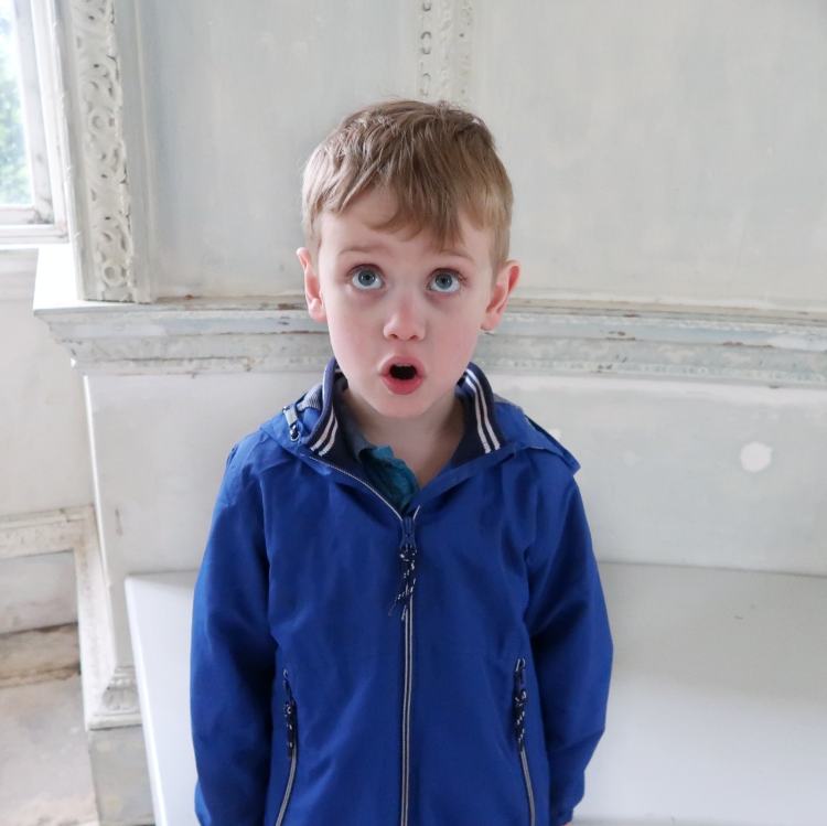 Wide-eyed boy. Biggest.