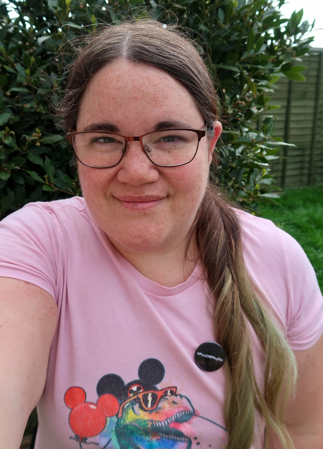 Me with pink t-shirt